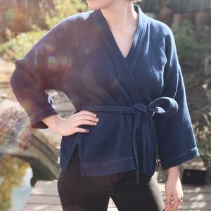 { Madewell Indigo Kimono Cardigan }